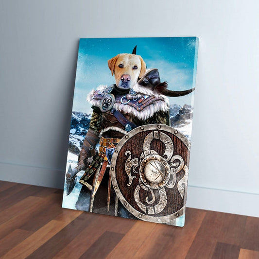 'Viking Warrior' Personalized Pet Canvas