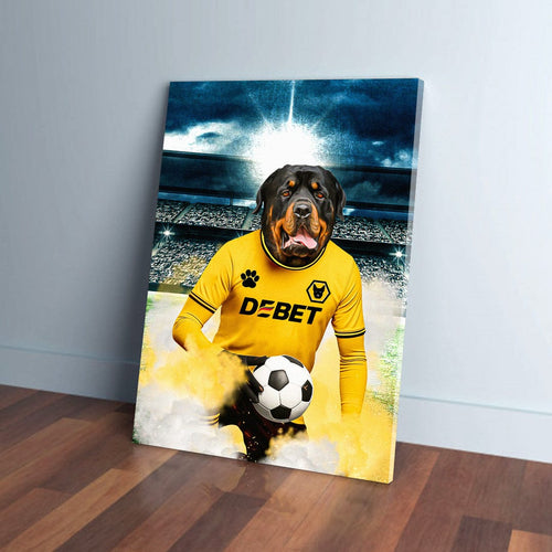 'Wolves Doggos Football' Personalized Pet Portrait