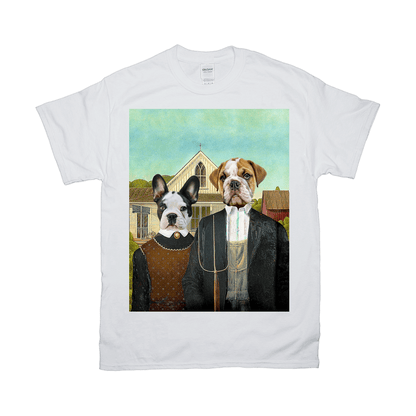 'American Pawthic' Personalized 2 Pet T-Shirt