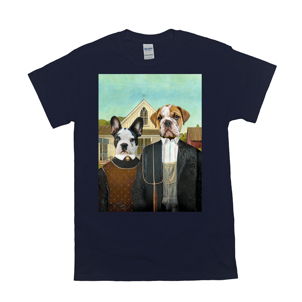 'American Pawthic' Personalized 2 Pet T-Shirt