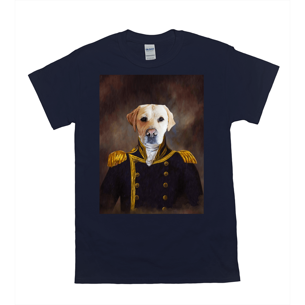 'The Captain' Personalized Pet T-Shirt
