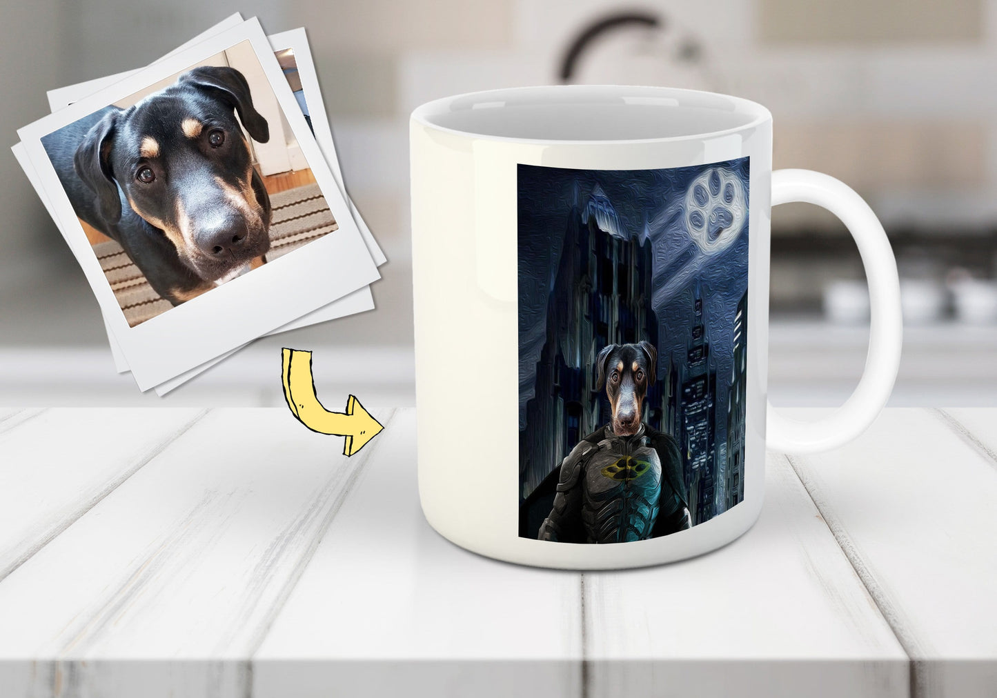 'Batdog' Personalized Pet Mug