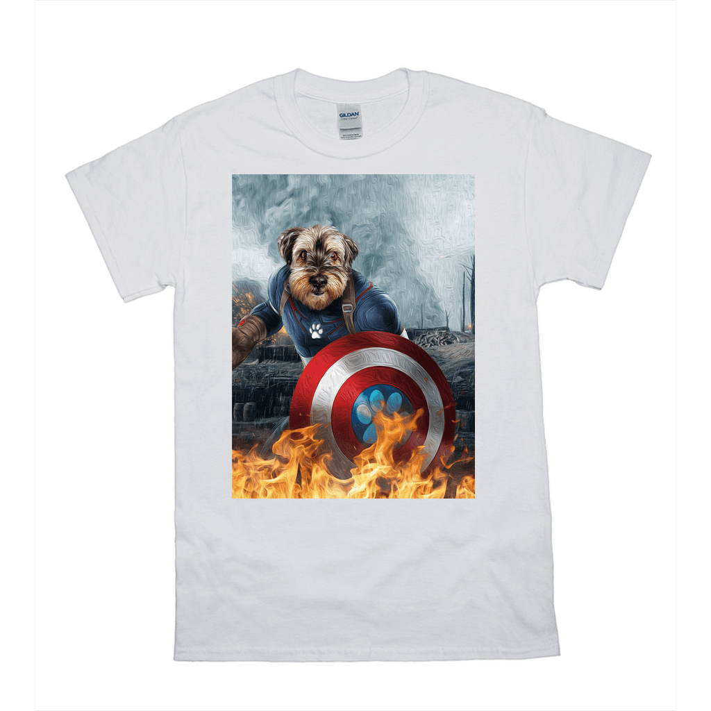 'Captain Doggmerica' Personalized Pet T-Shirt
