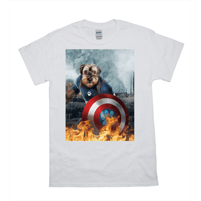 'Captain Doggmerica' Personalized Pet T-Shirt