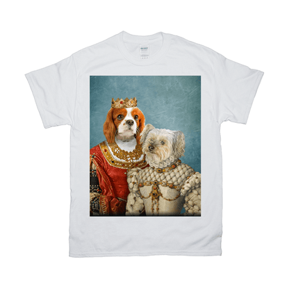 'Queen And Princess' Personalized 2 Pet T-Shirt