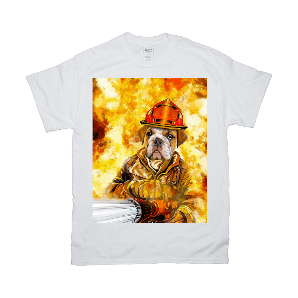 'The Firefighter' Personalized Pet T-Shirt