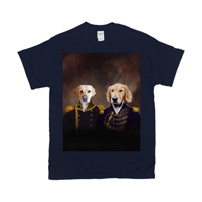 'The Admiral And The Captain' Personalized 2 Pet T-Shirt