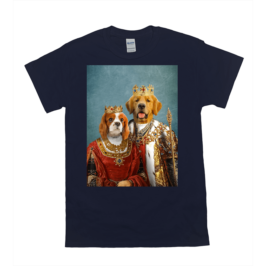 'King And Queen' Personalized 2 Pet T-Shirt