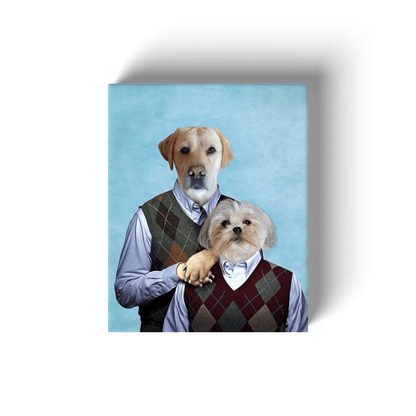 Step-Doggos: Personalized 2 Pet Canvas