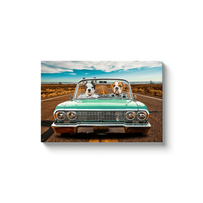 'The Lowrider' Personalized 2 Pet Canvas