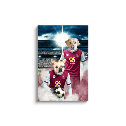 'Burnley Doggos Football' Personalized 2 Pet Portrait