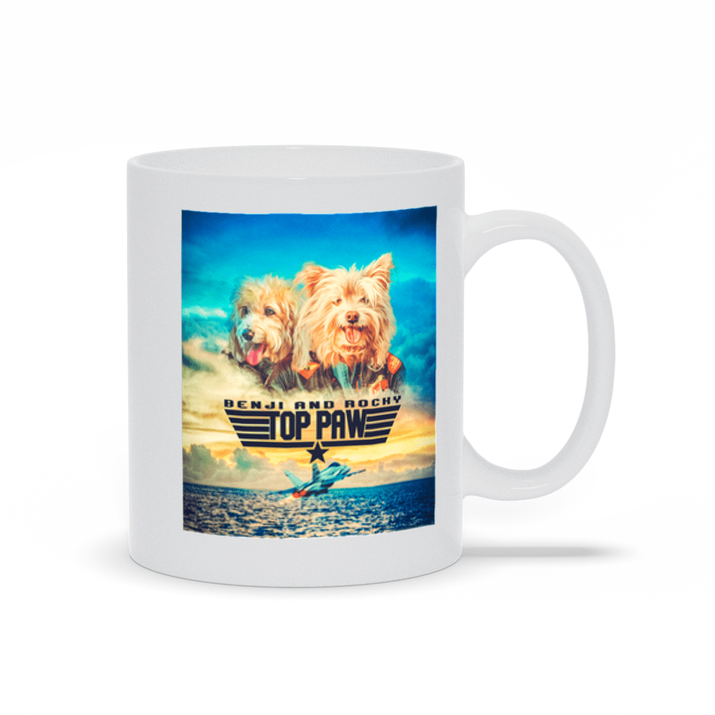 'Top Paw' Personalized 2 Pet Mug