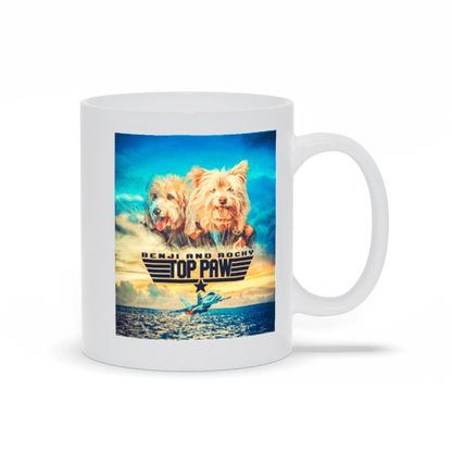 'Top Paw' Personalized 2 Pet Mug