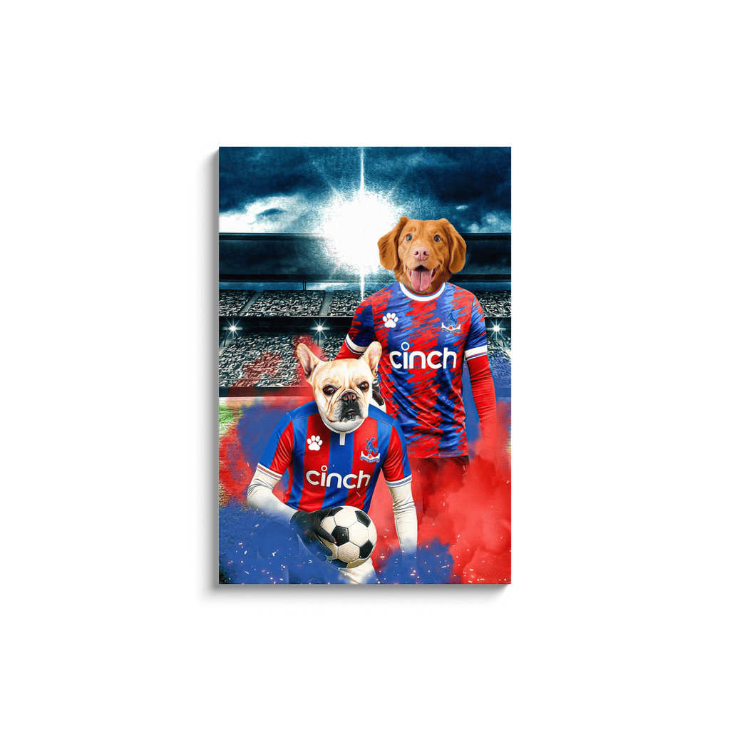 'Crystal Palace Doggos Football' Personalized 2 Pet Portrait