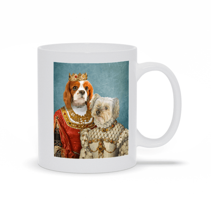 'Queen and Princess' Personalized 2 Pets Mug