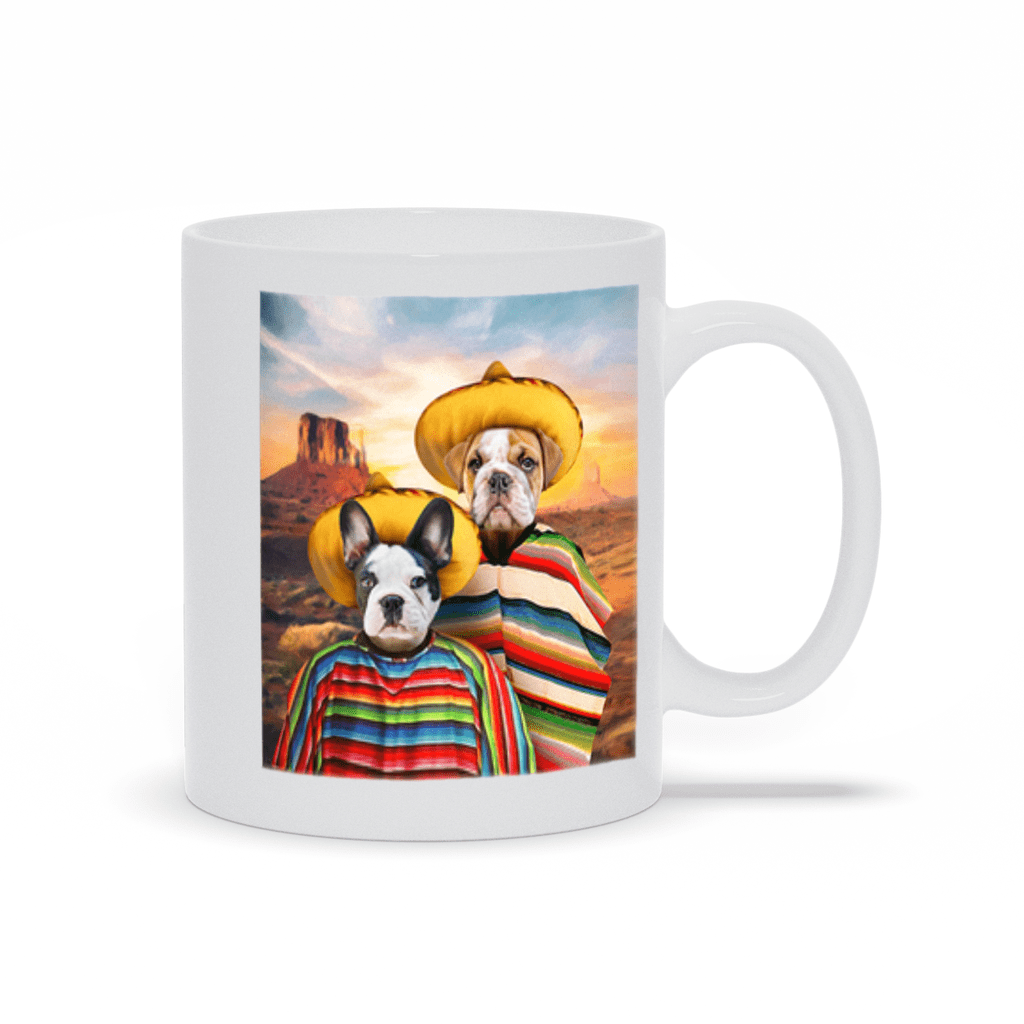 '2 Amigos' Personalized 2 Pet Mug