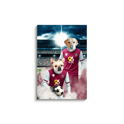 'Burnley Doggos Football' Personalized 2 Pet Portrait