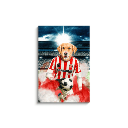 'Sunderland Doggos Football' Personalized Pet Portrait
