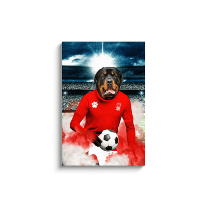'Nottingham Forest Doggos Football' Personalized Pet Portrait
