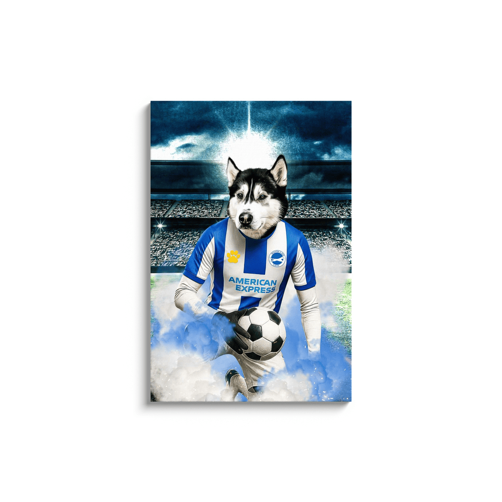 'Brighton Doggos Football' Personalized Pet Portrait