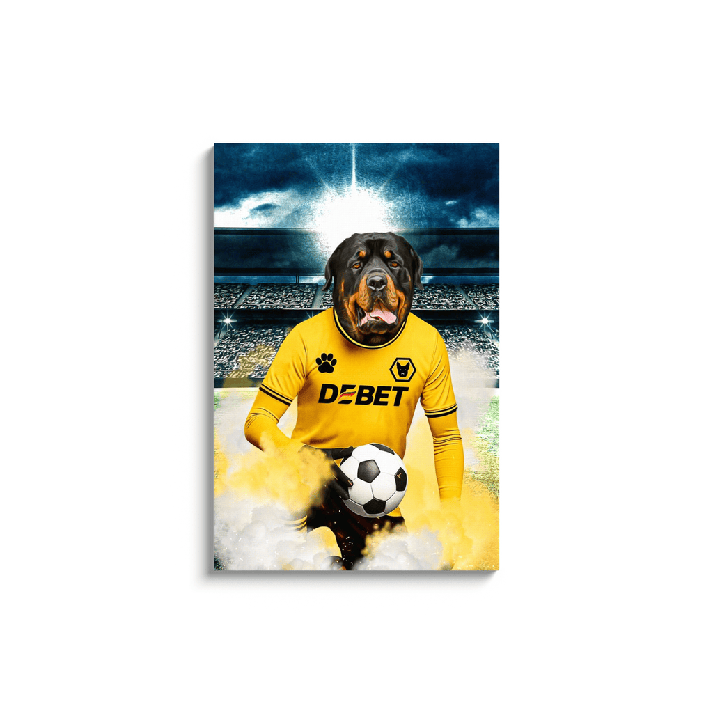 'Wolves Doggos Football' Personalized Pet Portrait