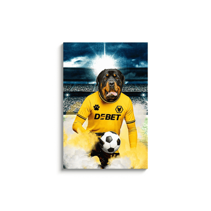 'Wolves Doggos Football' Personalized Pet Portrait