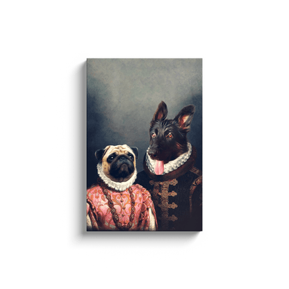 'Duke and Archduchess' Personalized 2 Pet Canvas