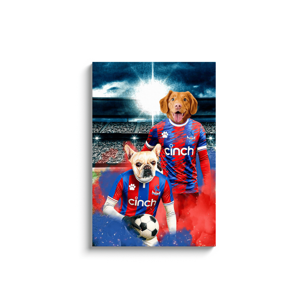 'Crystal Palace Doggos Football' Personalized 2 Pet Portrait
