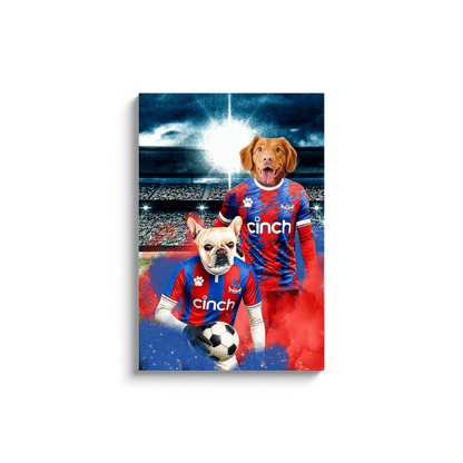 'Crystal Palace Doggos Football' Personalized 2 Pet Portrait