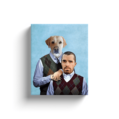 'Step Doggo & Human' Personalized Canvas