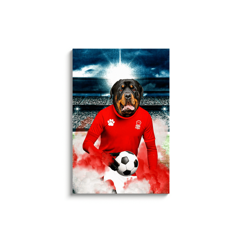 'Nottingham Forest Doggos Football' Personalized Pet Portrait