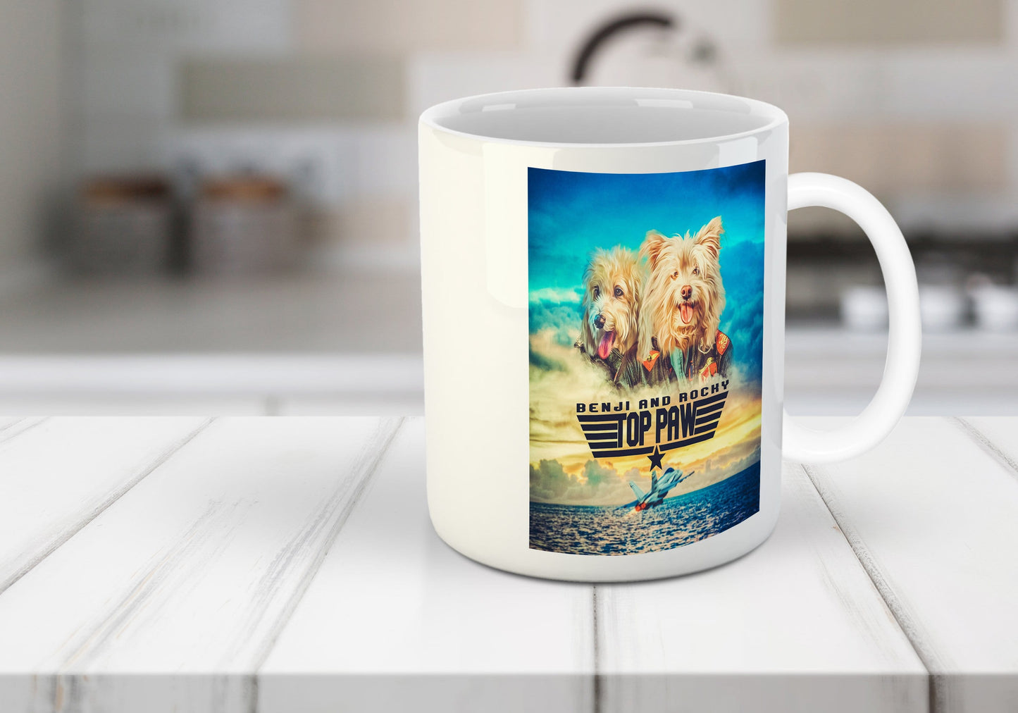 'Top Paw' Personalized 2 Pet Mug